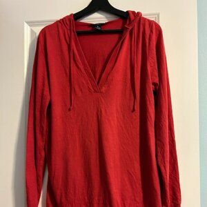 Willi Smith L/S Thin V-Neck Hoody, Medium